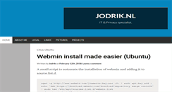 Desktop Screenshot of jodrik.nl