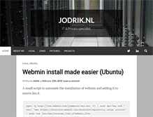 Tablet Screenshot of jodrik.nl